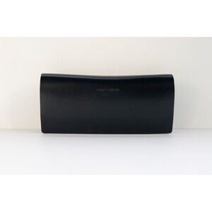 Saint Laurent Sunglasses Case Soft Leather Shell Magnetic Pouch - Black